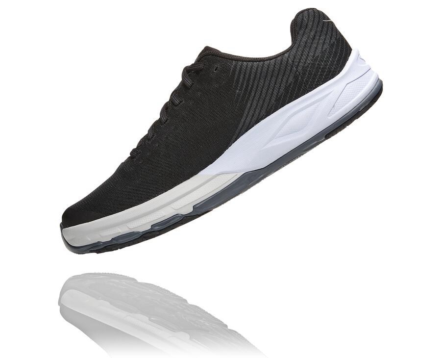 Hoka One One Koşu Ayakkabısı Erkek Siyah/Beyaz - Evo Carbon Rocket - MJ2390165